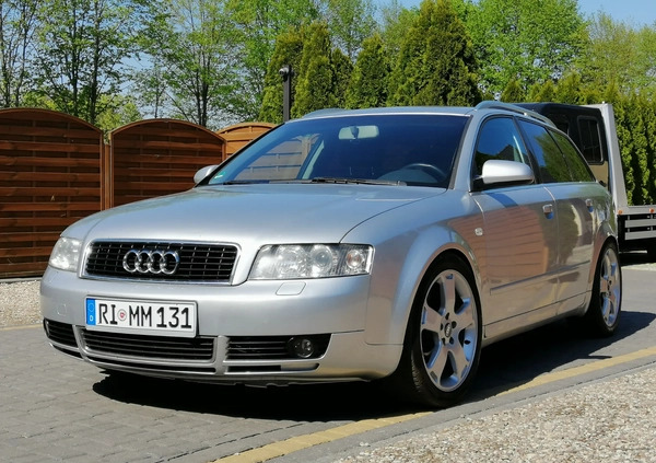 Audi A4 cena 13900 przebieg: 279000, rok produkcji 2004 z Mikołajki małe 172